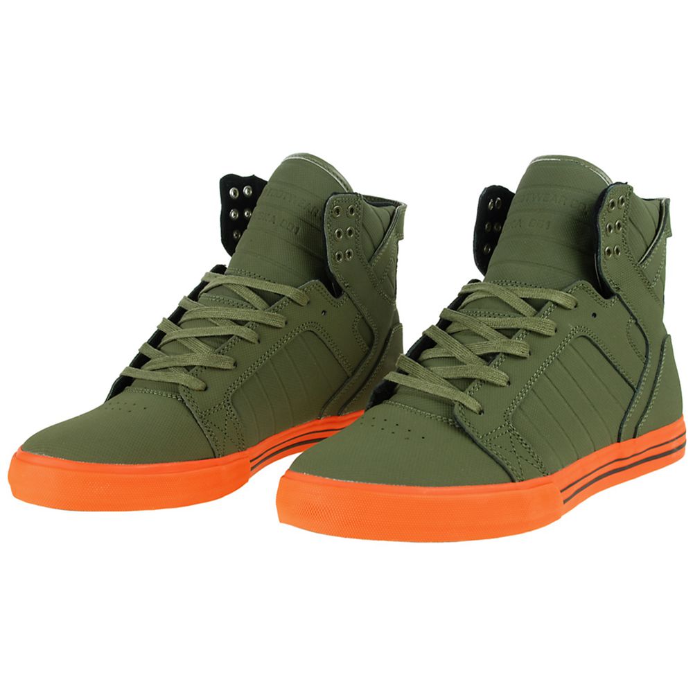 Baskets Montantes Supra SkyTop Vert Tuf Green Homme | JCF-09238612